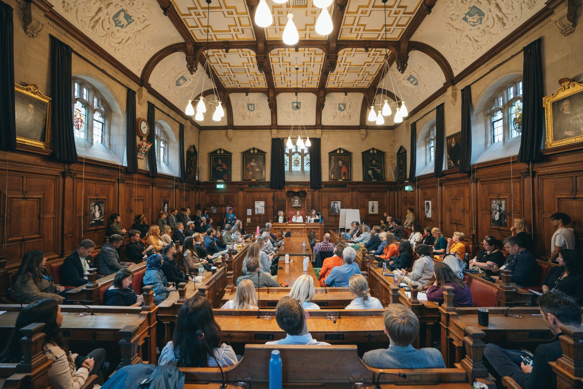 Afternoon fringe session in a court room.
